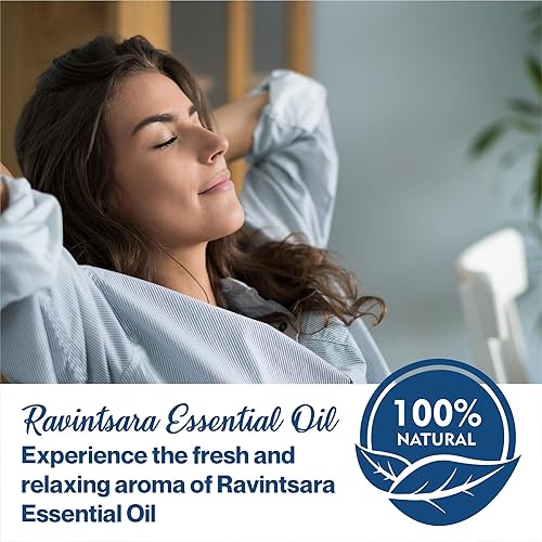 Miniatura 2 de uh*Roh*Muh Aceite esencial Ravintsara 100% orgánico puro para difusores y aromaterapia en casa, aceite de alcanfor de canamomum, procedente de