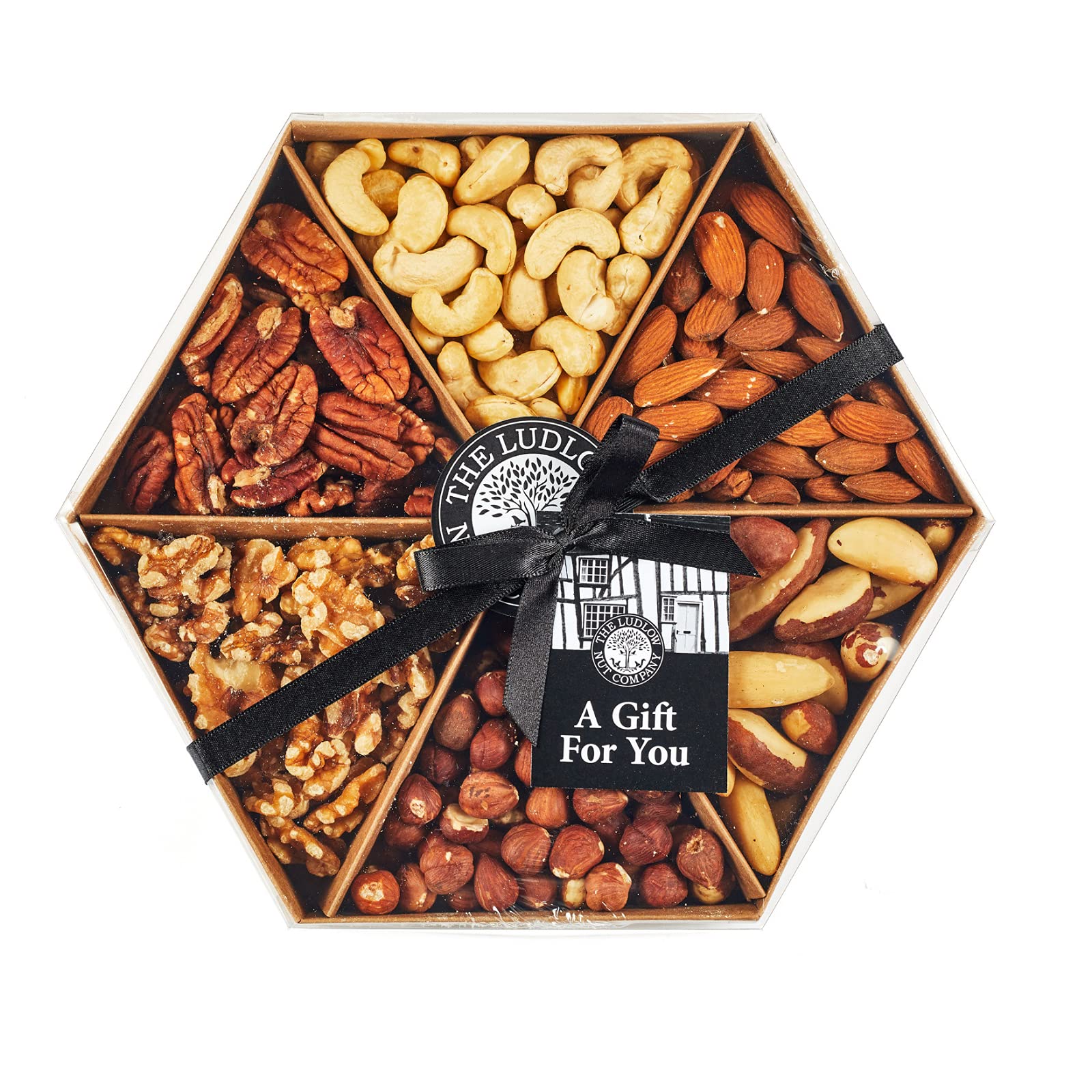 THE LUDLOW NUT COMPANY Whole Nut Selection Gift Tray - Assorted Nut Gift Set - 520 gram