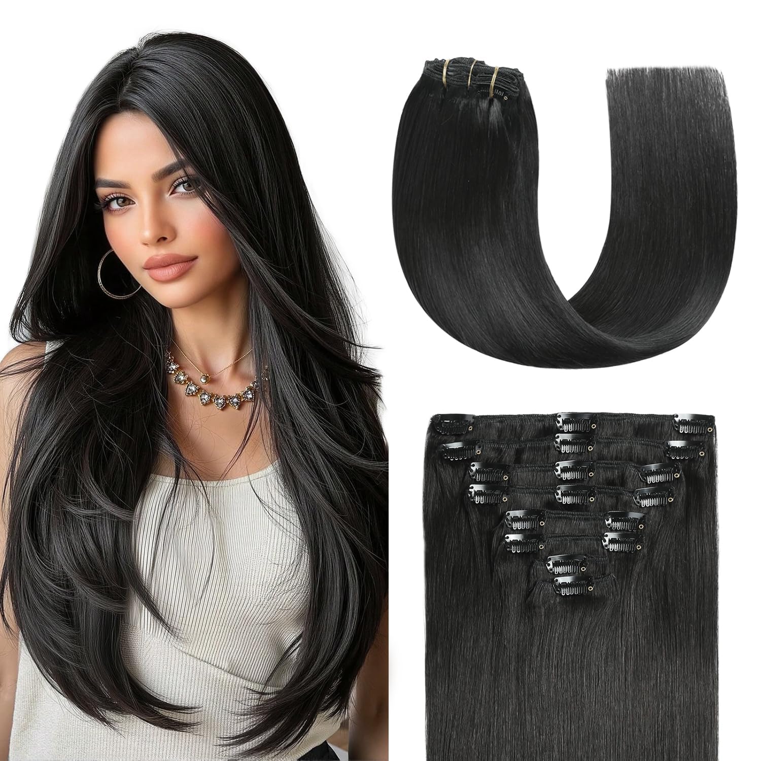 Sunya Clip in Hair Extensions