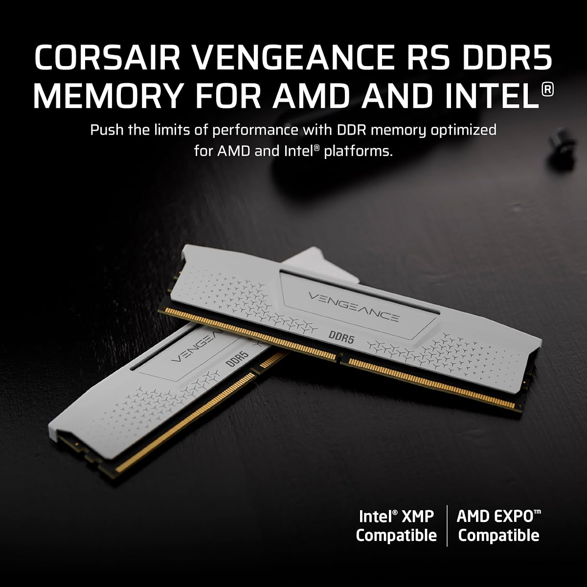 CORSAIR Vengeance RS DDR5 32GB (2 x 16GB) Up to 6000MHz AMD Intel RAM