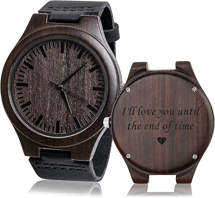 Personalized Wood Wrist Watch for Men Best Gifts for Husband Gift Ideas Personalized Gift for Husband Gifts for Him Mens Unique Present