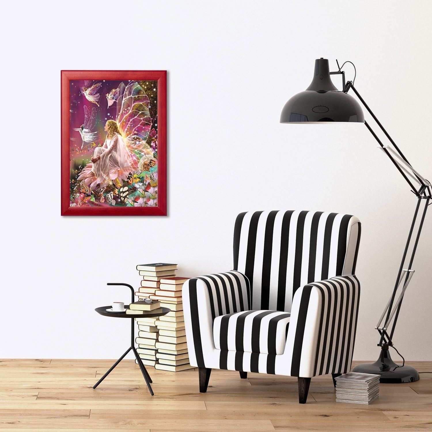 BBTO 2 Sets 5D Full Drill Diamond Painting Kits Fairies Queen Spirits Pattern Diamond Embroidery Pictures for DIY Home Art Craft Painting Decoration