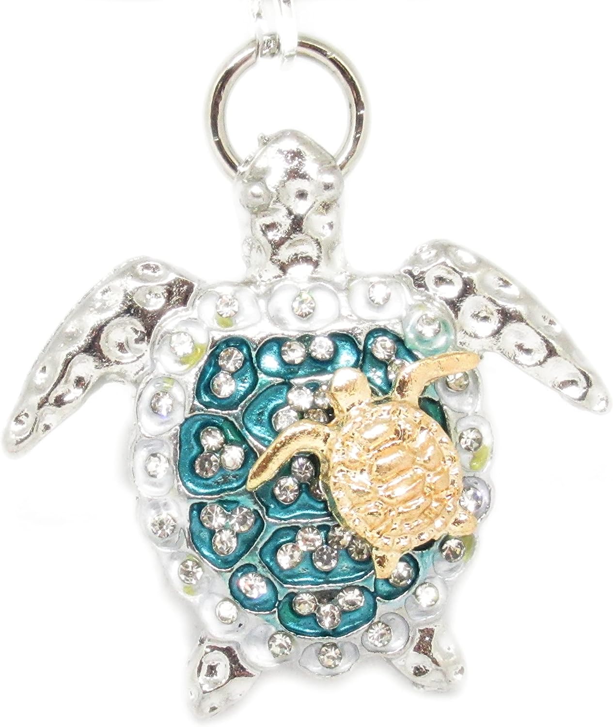 Sea Turtle Rear View Mirror Charm, Beach Gifts for Women, Sun Catcher for Car, Mom and Baby Turtle Gift for Mother's Day - Image 6