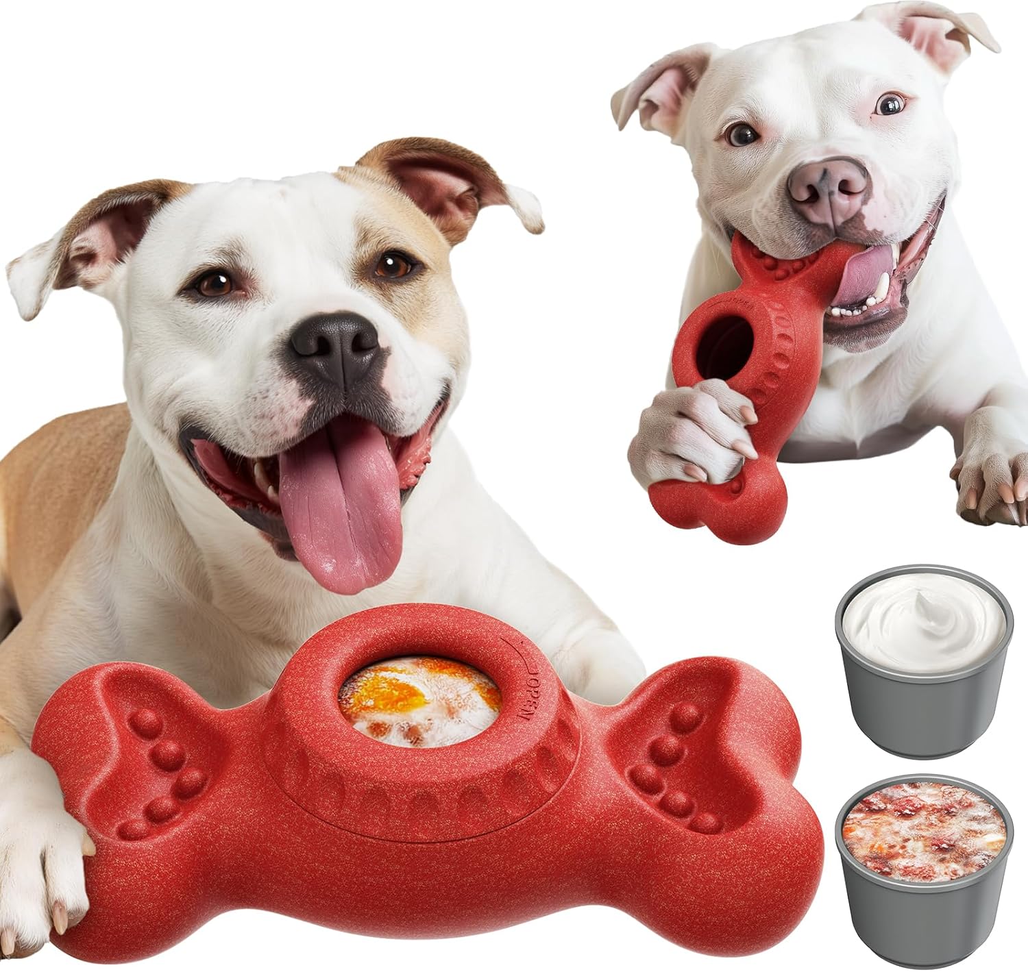 Frozen Dog Treat Dispensing Chew Toy