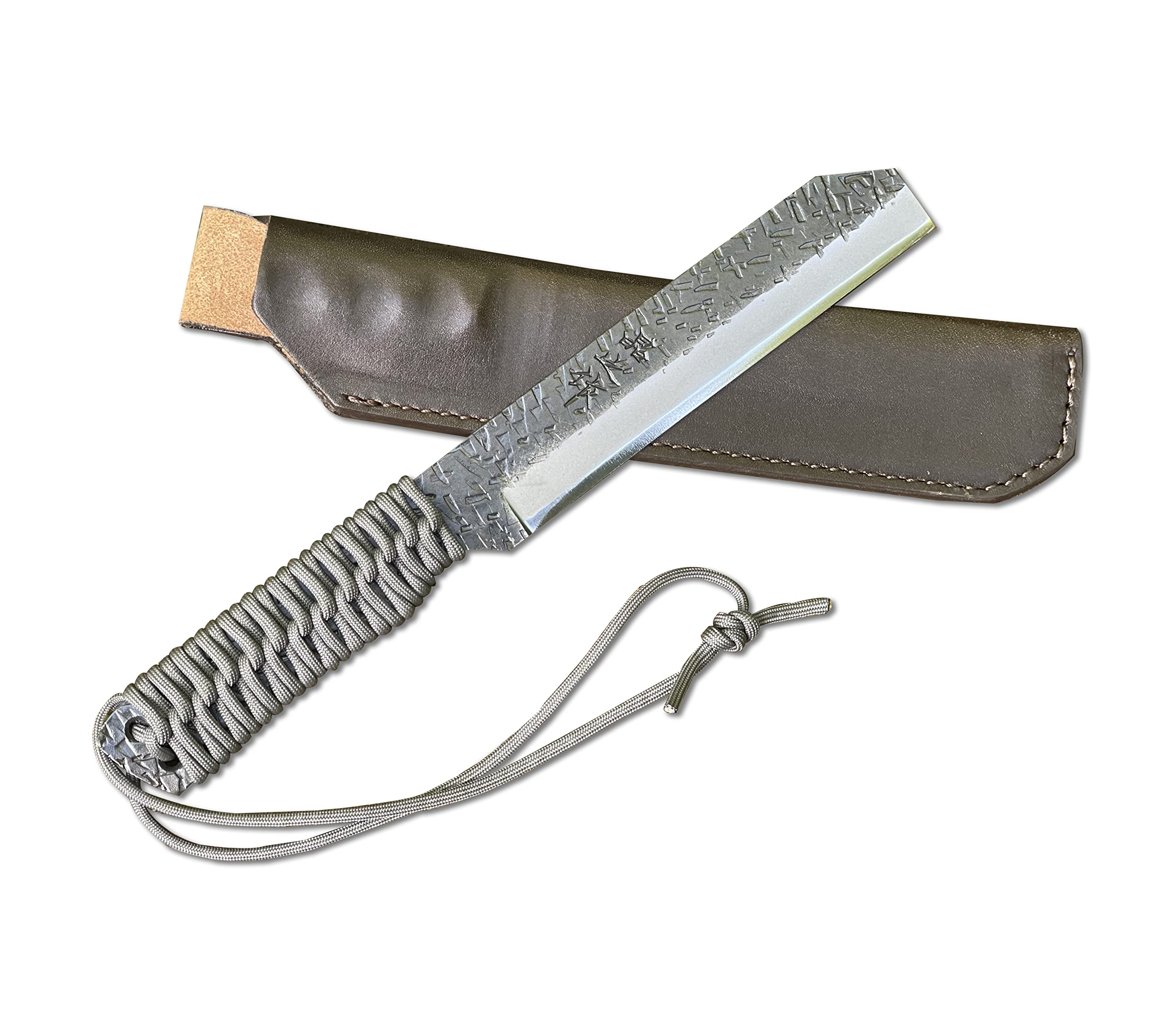 Amazon.co.jp: 晶之作 土佐鍛 焚き火遊びフルタング 角鉈 150 グレー  