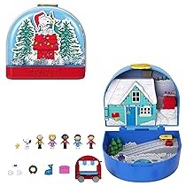 Mattel Polly Pocket x Peanuts – Cofanetto da collezione, set con 2 micro bambole Snoopy e Woodstock, 4 luoghi iconici e 7 accessori a tema inclusi, giocattolo per bambini, 4+ anni, JFV05
