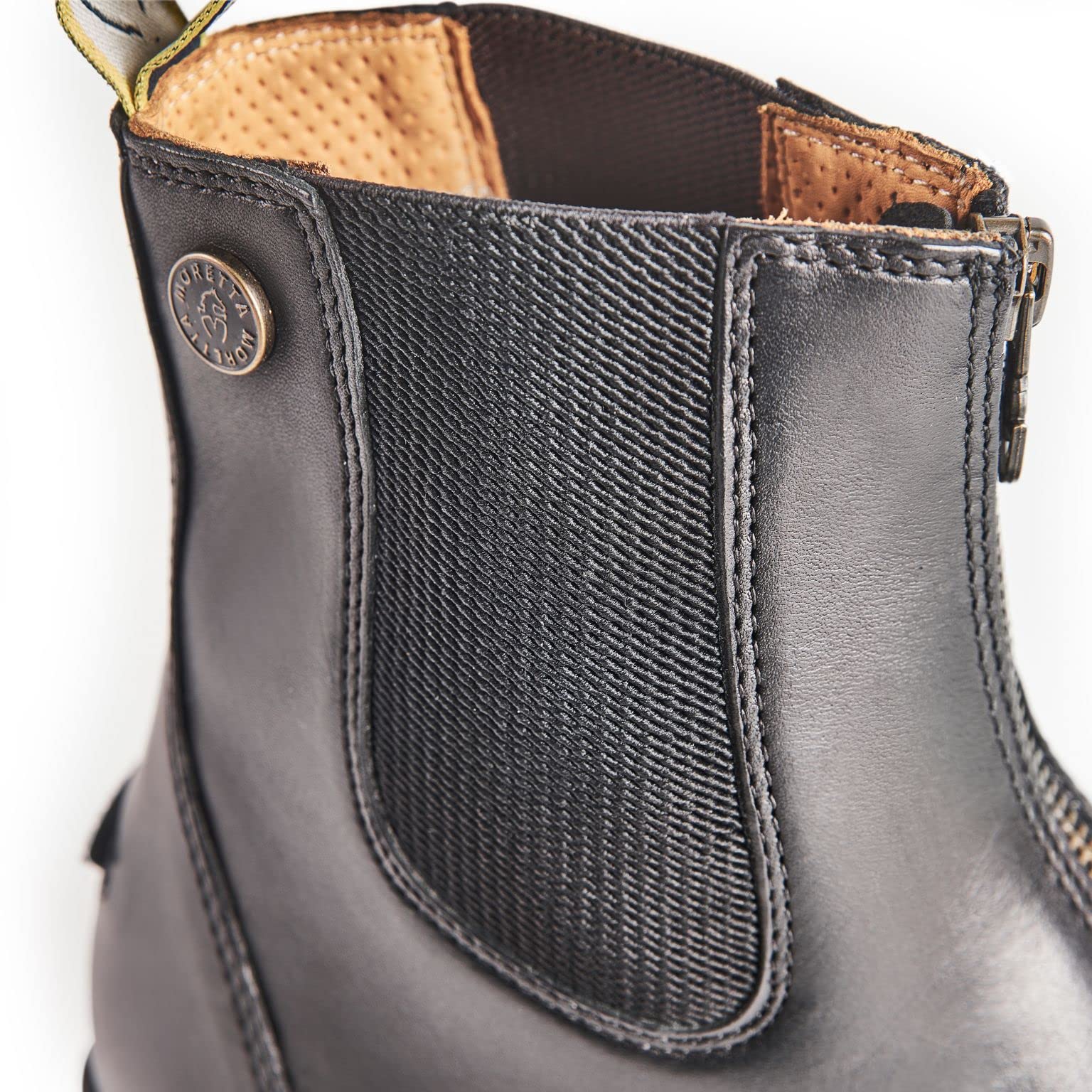 Bottes équitation Moretta Rosetta Cuir Noir - Femme Pointure 11 - Occasion