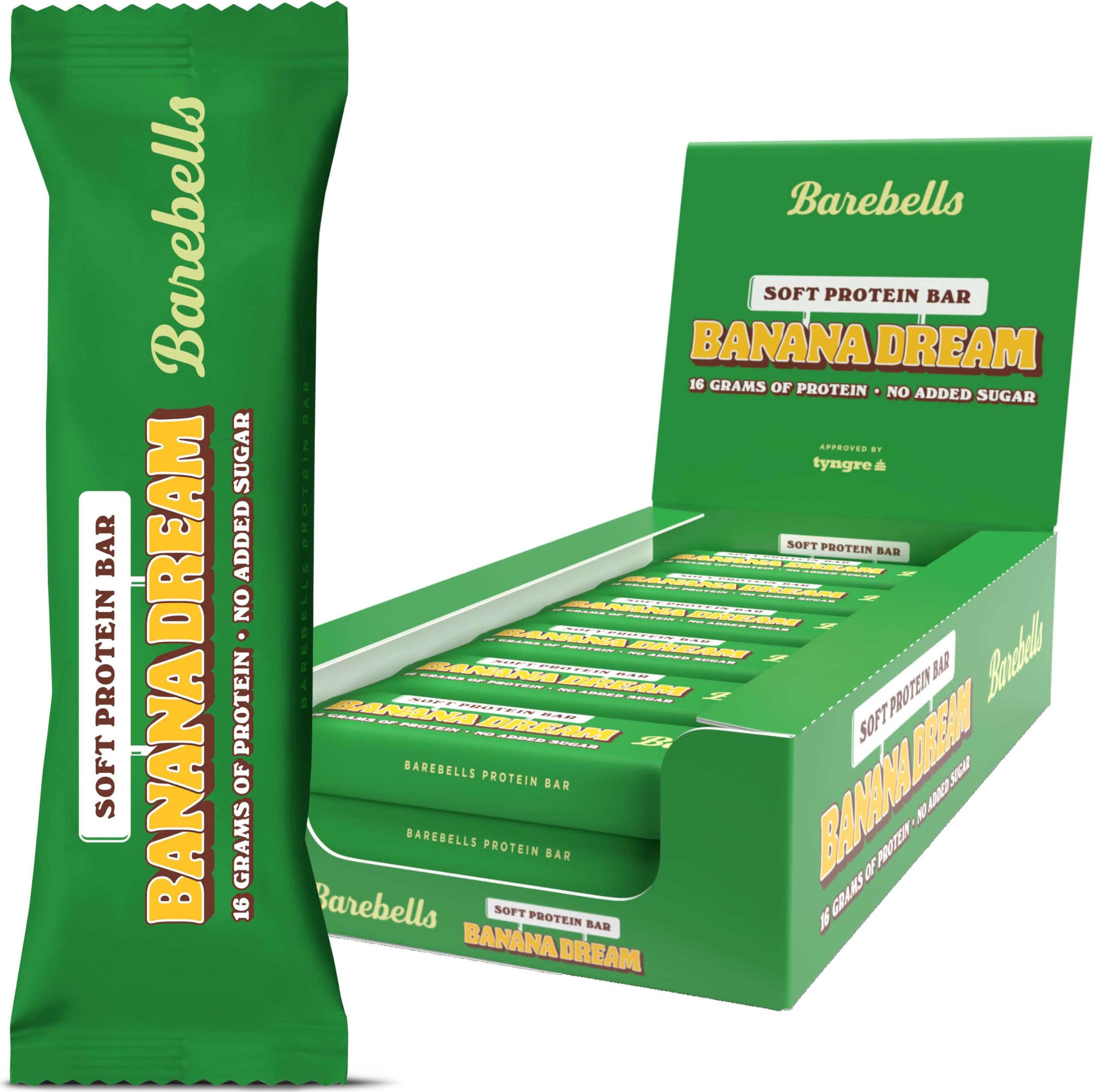 Barebells Protein| 16g protein low carb chocolate| after workout low calorie snacks 12 x 55g (Soft Banana Dream)