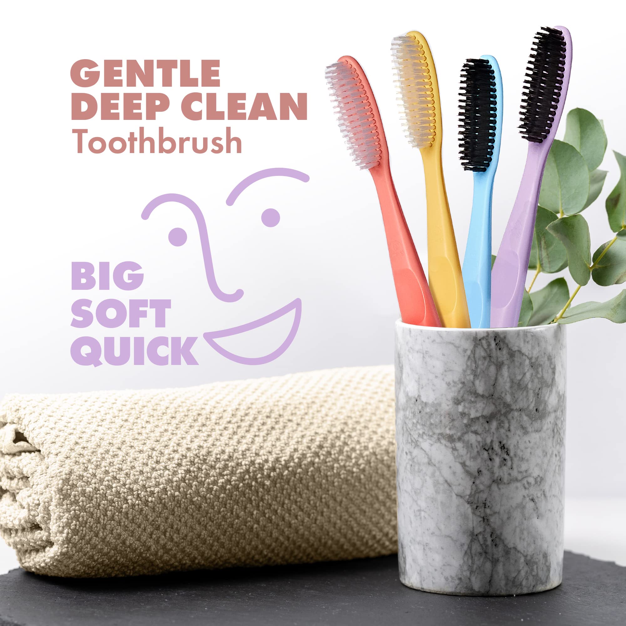 Red by Kiss Escova de dente suave de limpeza profunda, 2 escovas