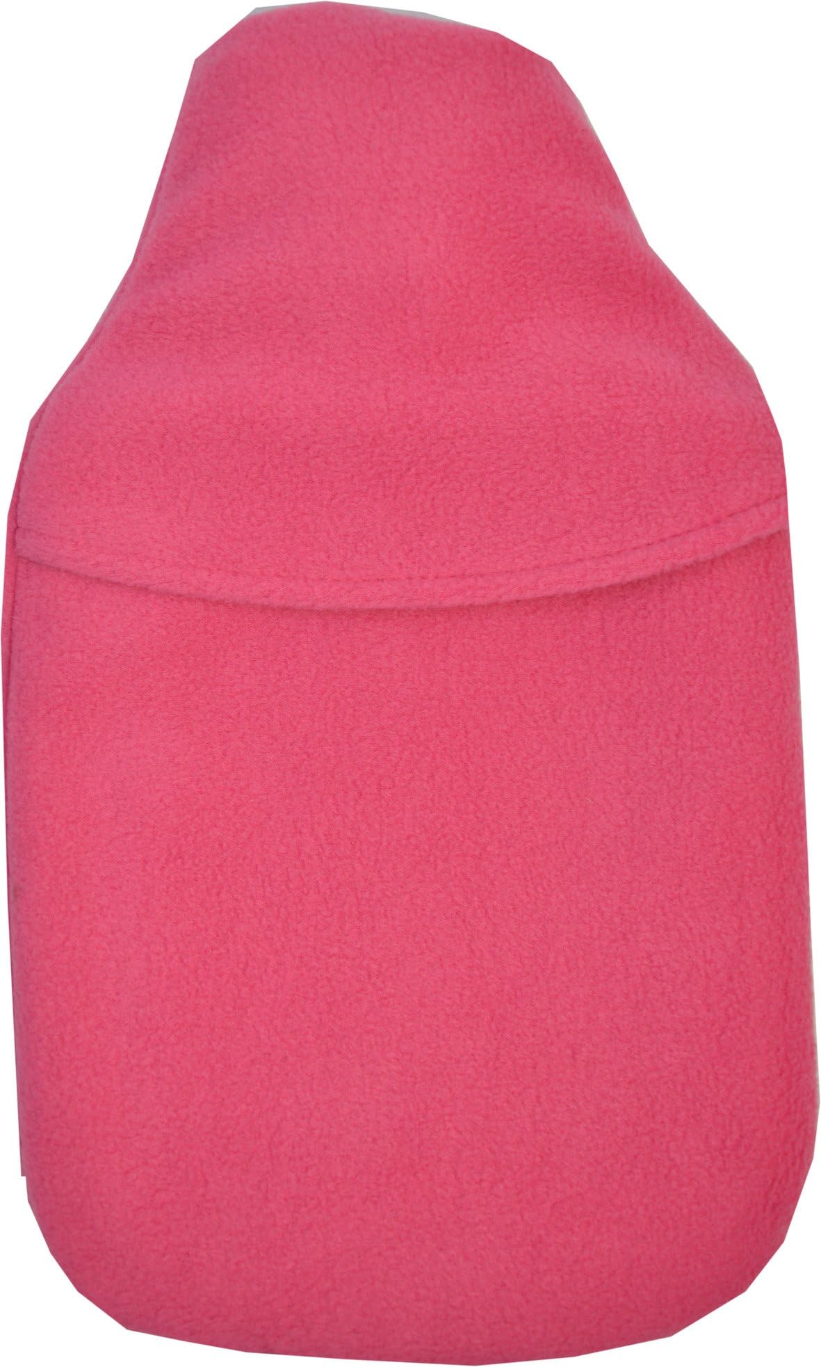Cosy Cuddlesoft Fleece Plain Cerise Pink 2L Hot Water Bottle & Cover