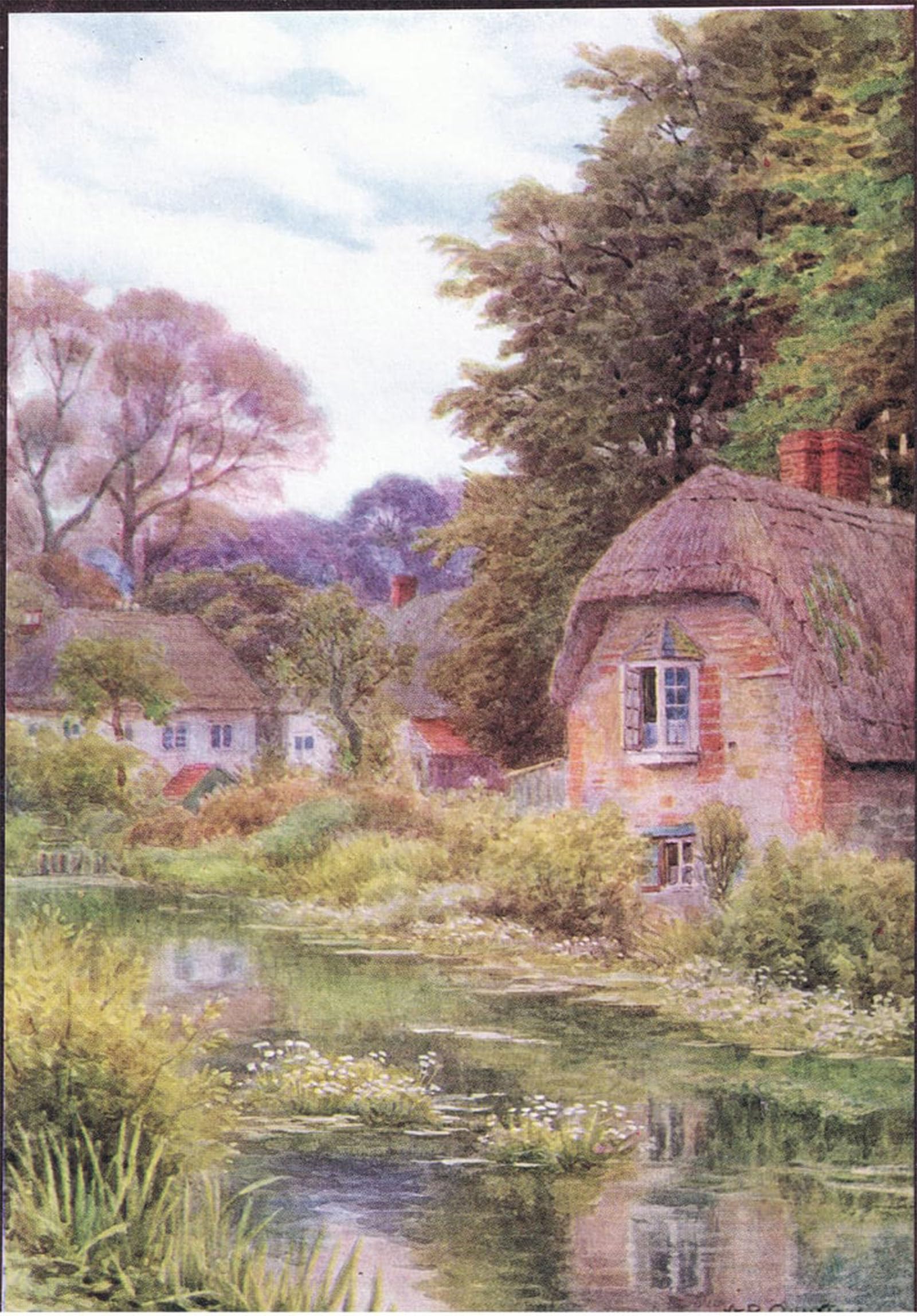 ARTXLXXBN Famous Print Painting Colorful Art Print on the At Lake Near Salisbury by Alfred Robert Quinton Canvas Art Decorations for Home Decor 60x90cm