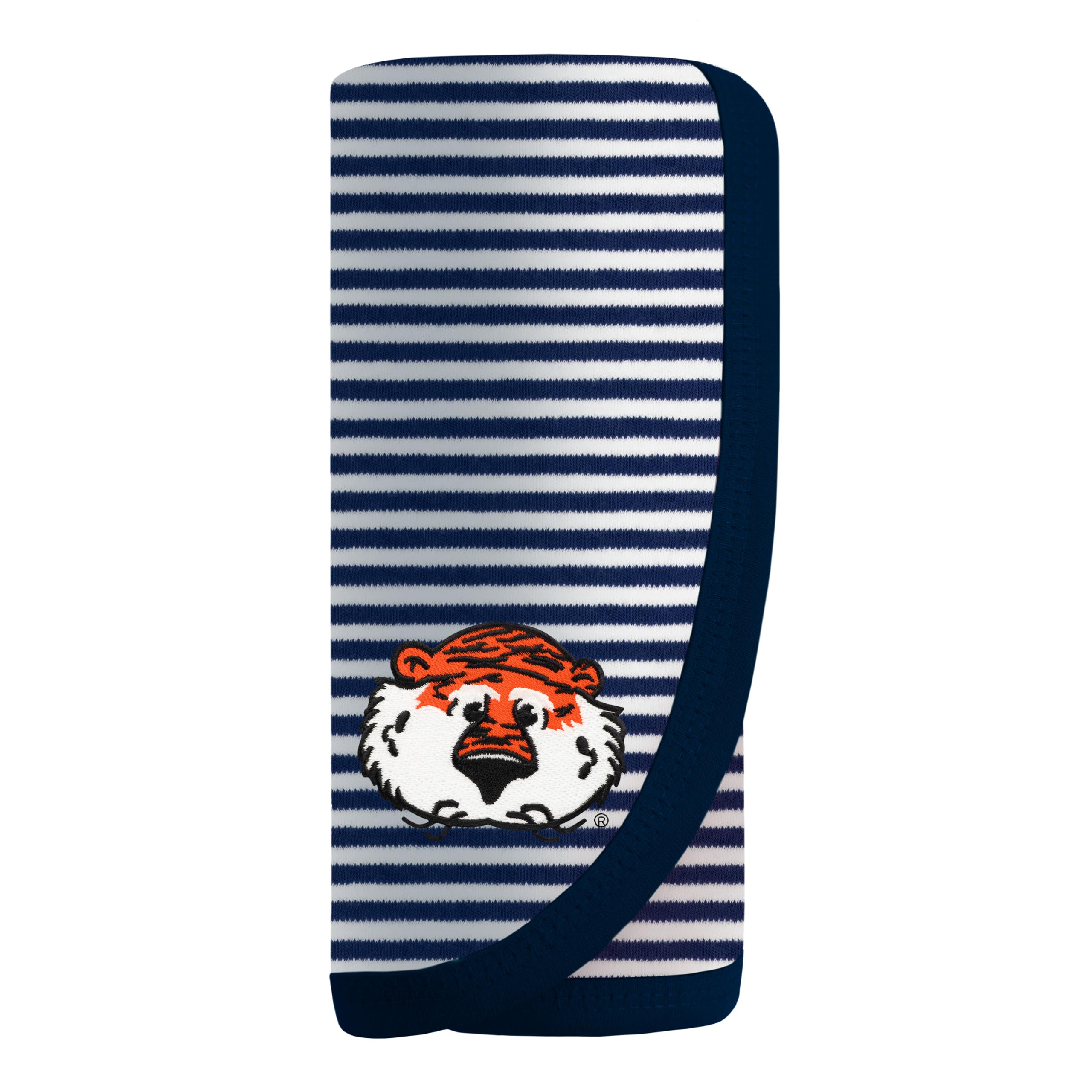 Creative Knitwear College Baby NCAA Infant Striped/Solid Blanket, Unisex, One Size 37.5 X 33.5