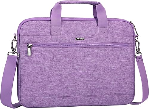Miniatura 1 de LANDICI Funda protectora de 360 para laptop de 14 a 15 pulgadas con correa para el hombro y asa, funda impermeable para MacBook AirPro 15,