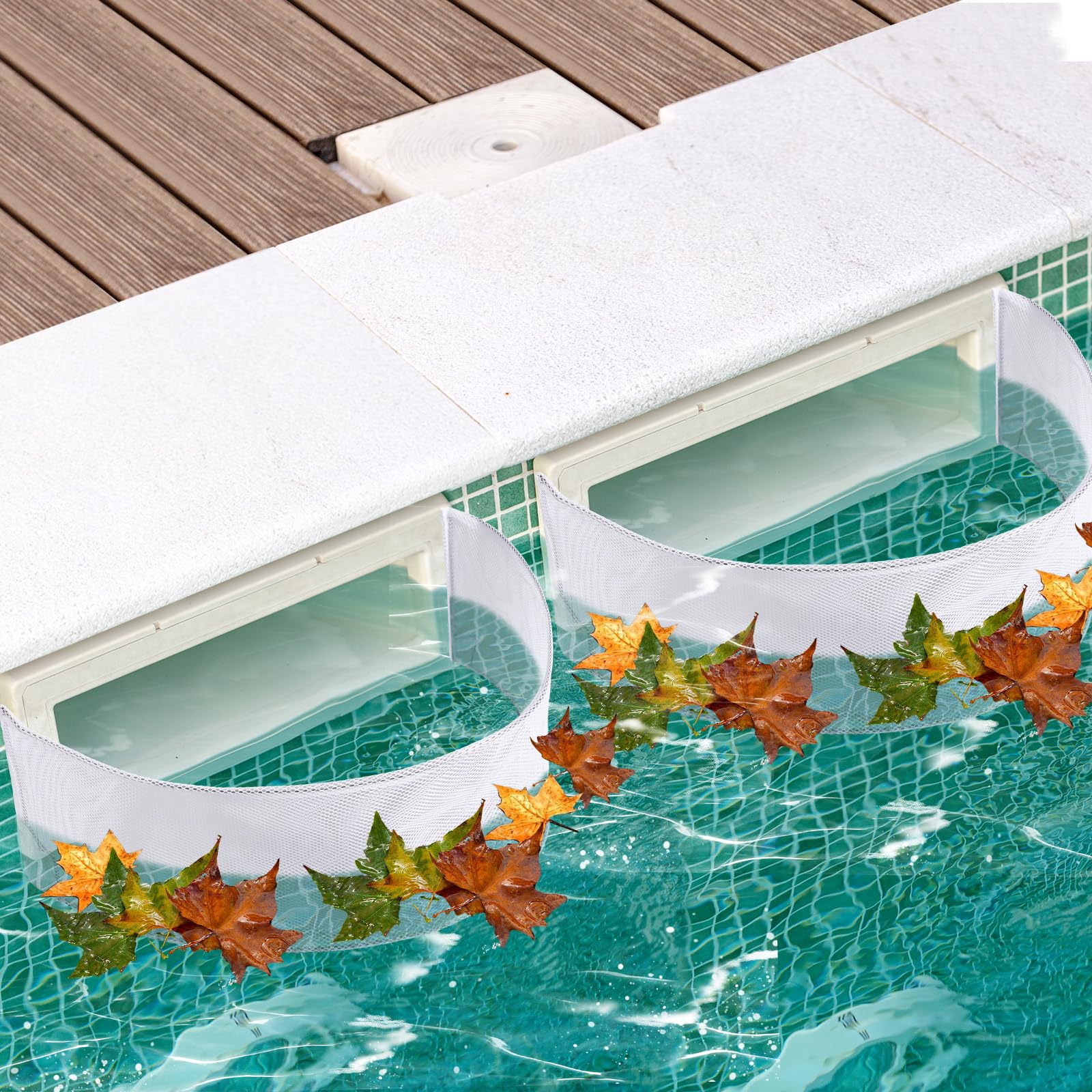 Berlune 2 Pcs Pool Skimmer Guard Pool Skimmer Net Swimming