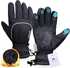 Origem Men's and Women's Winter Gloves – 3M Thinsulate Heated Motorcycle Glove, Thermal Waterproof Touch Gloves Ideal for Skiing, Snow, Running, Cycling, Hiking and Walking