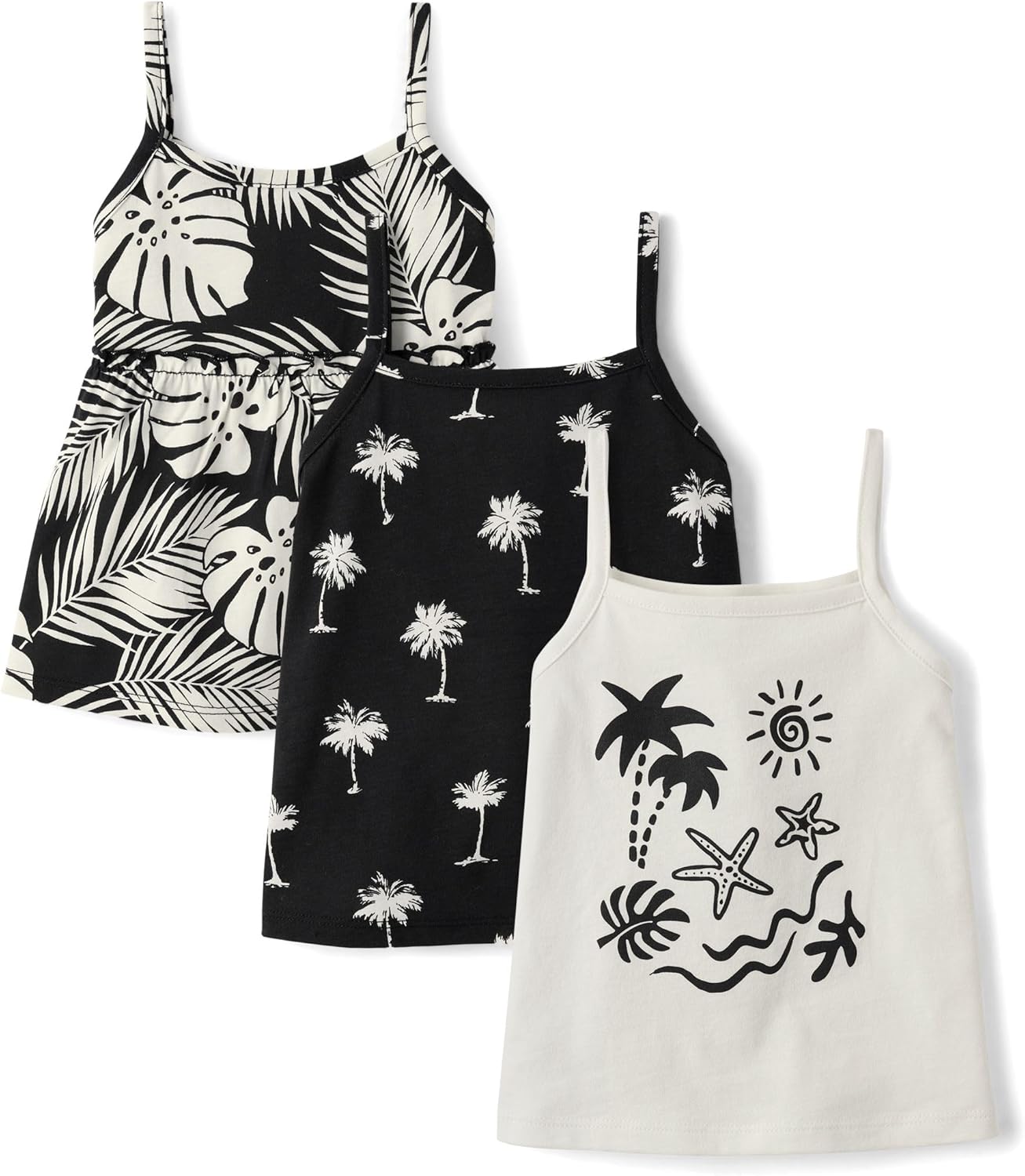 The Children's Place Baby Girls' and Toddler Strappy Summer Tank Tops