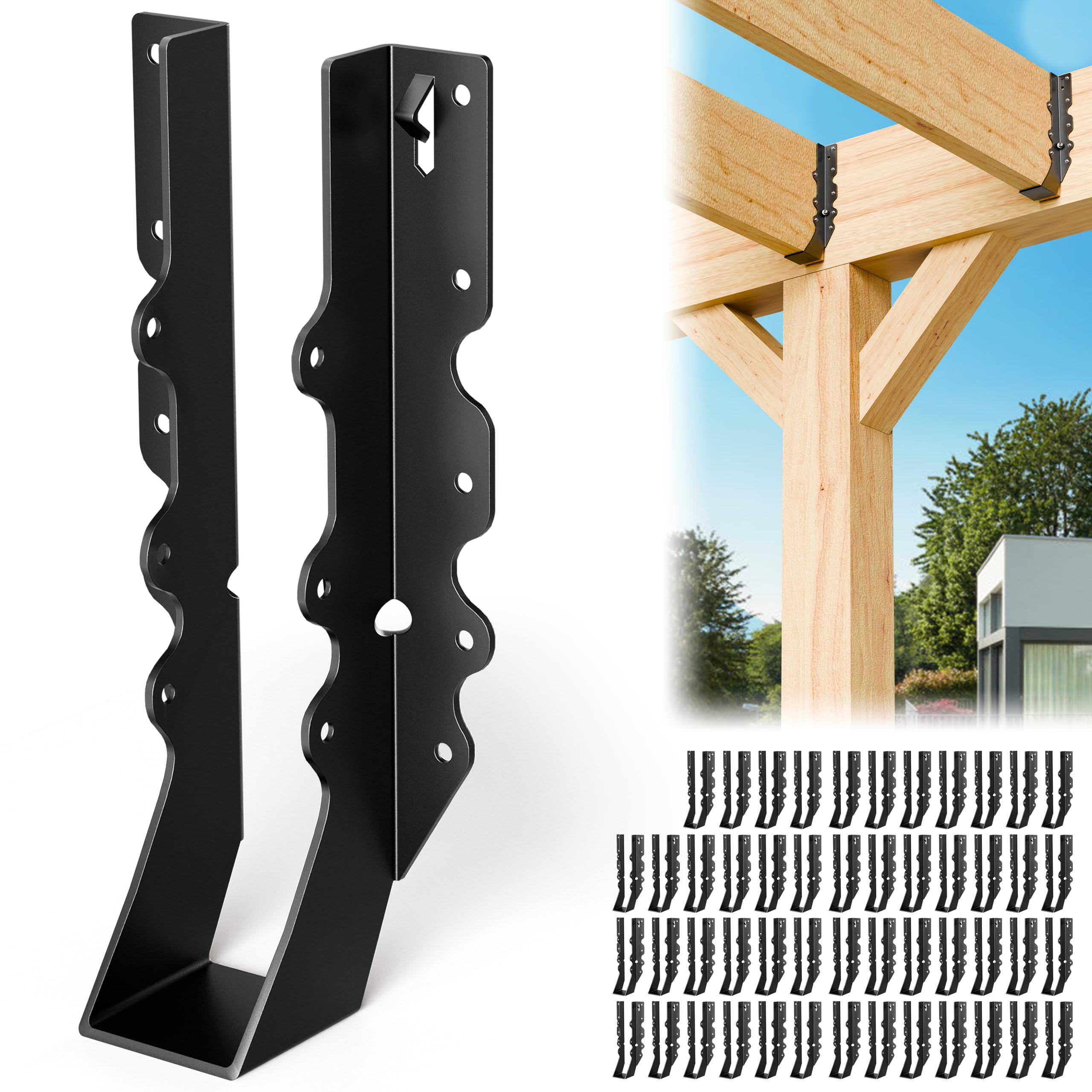 Chenteel 50 Pcs 2x10 Joist Hanger