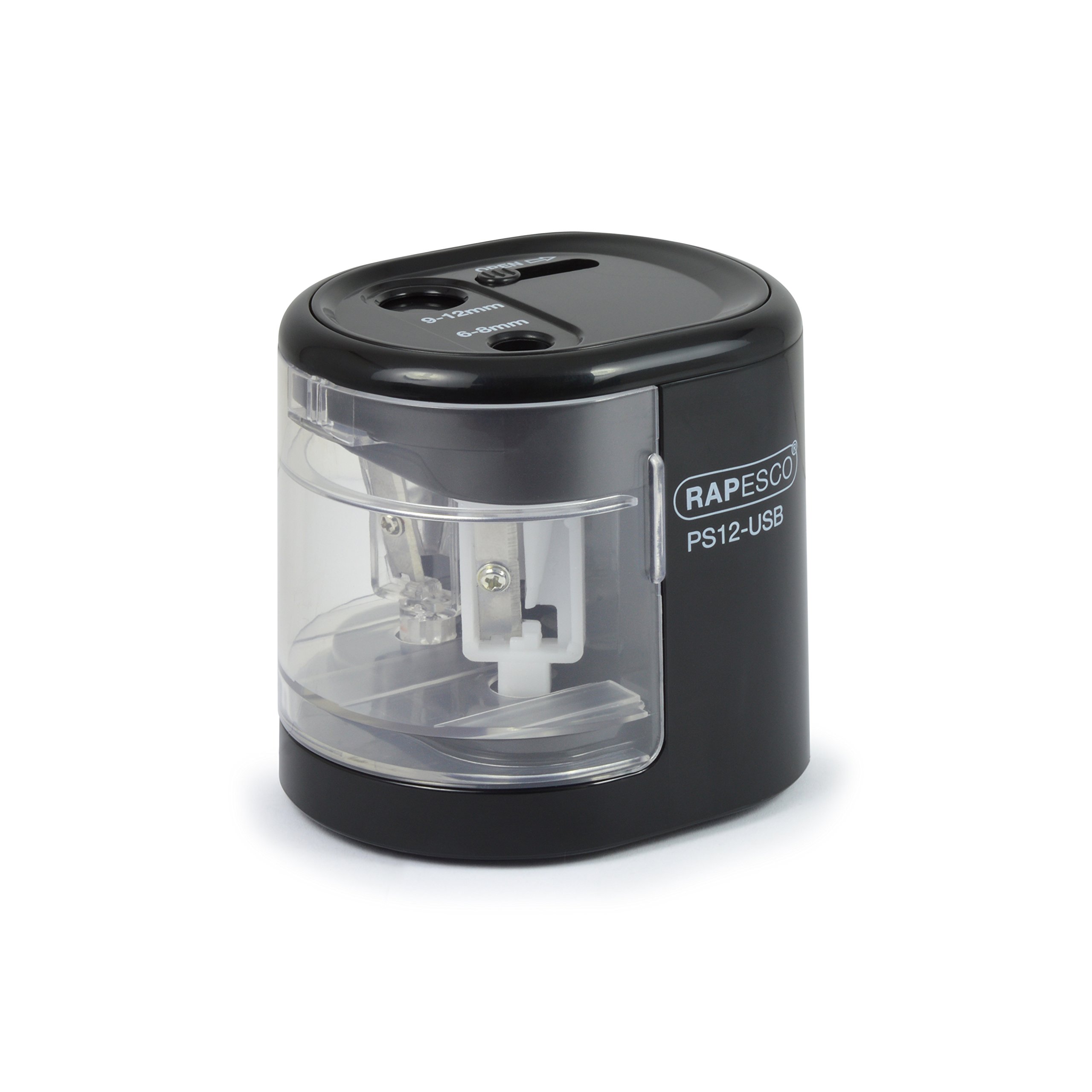 Amazon.com: Rapesco 1449 Dual Hole Electric Pencil Sharpener