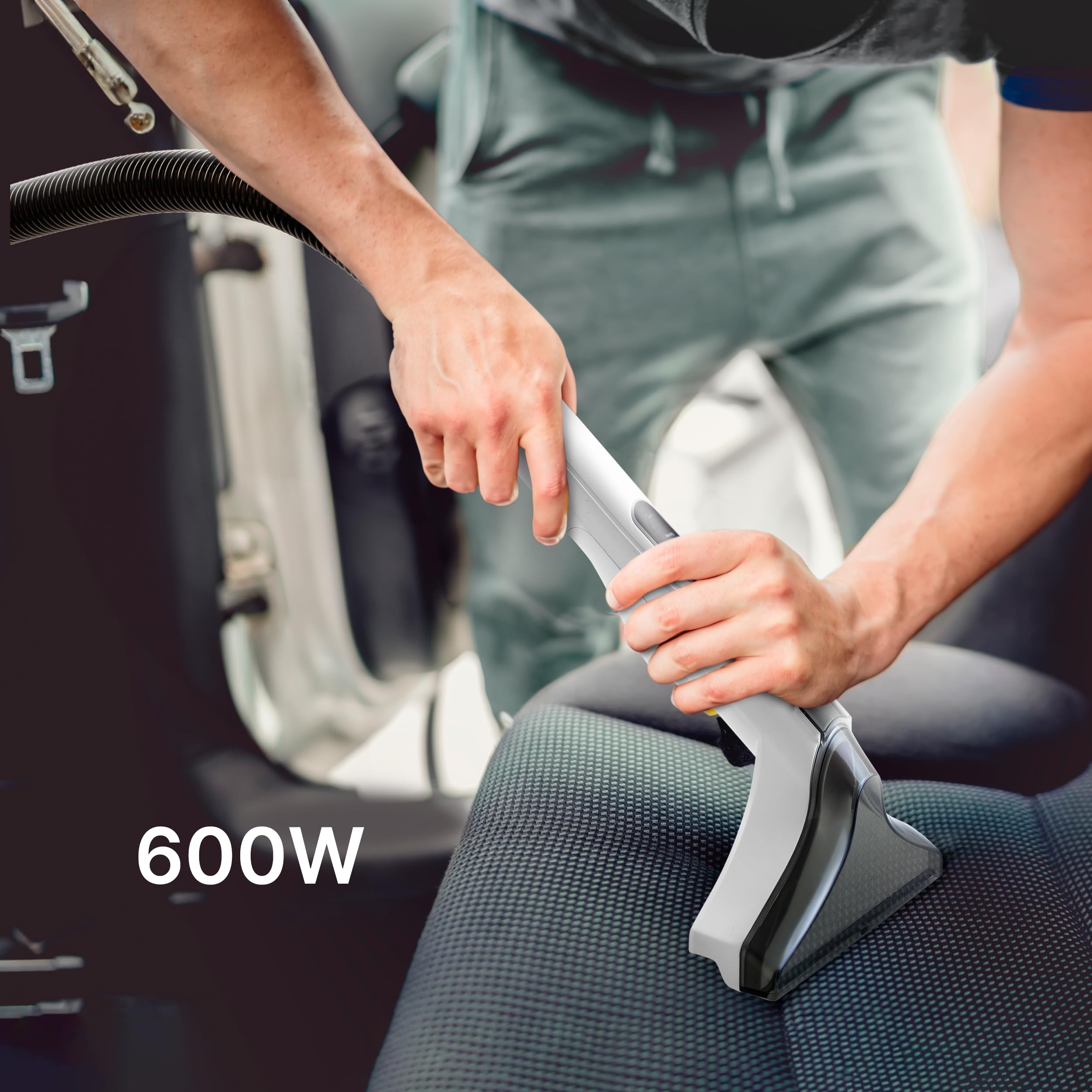 Ufesa Eden 600 Aspirapolvere ad Acqua per Tappezzeria, Divani, Auto, Tappeti e Moquette, Accessorio Lavavetri, 600 W, Aspirazione 15.000 KPa, Serbatoi Separati, Utilizzabile con o Senza Detergente