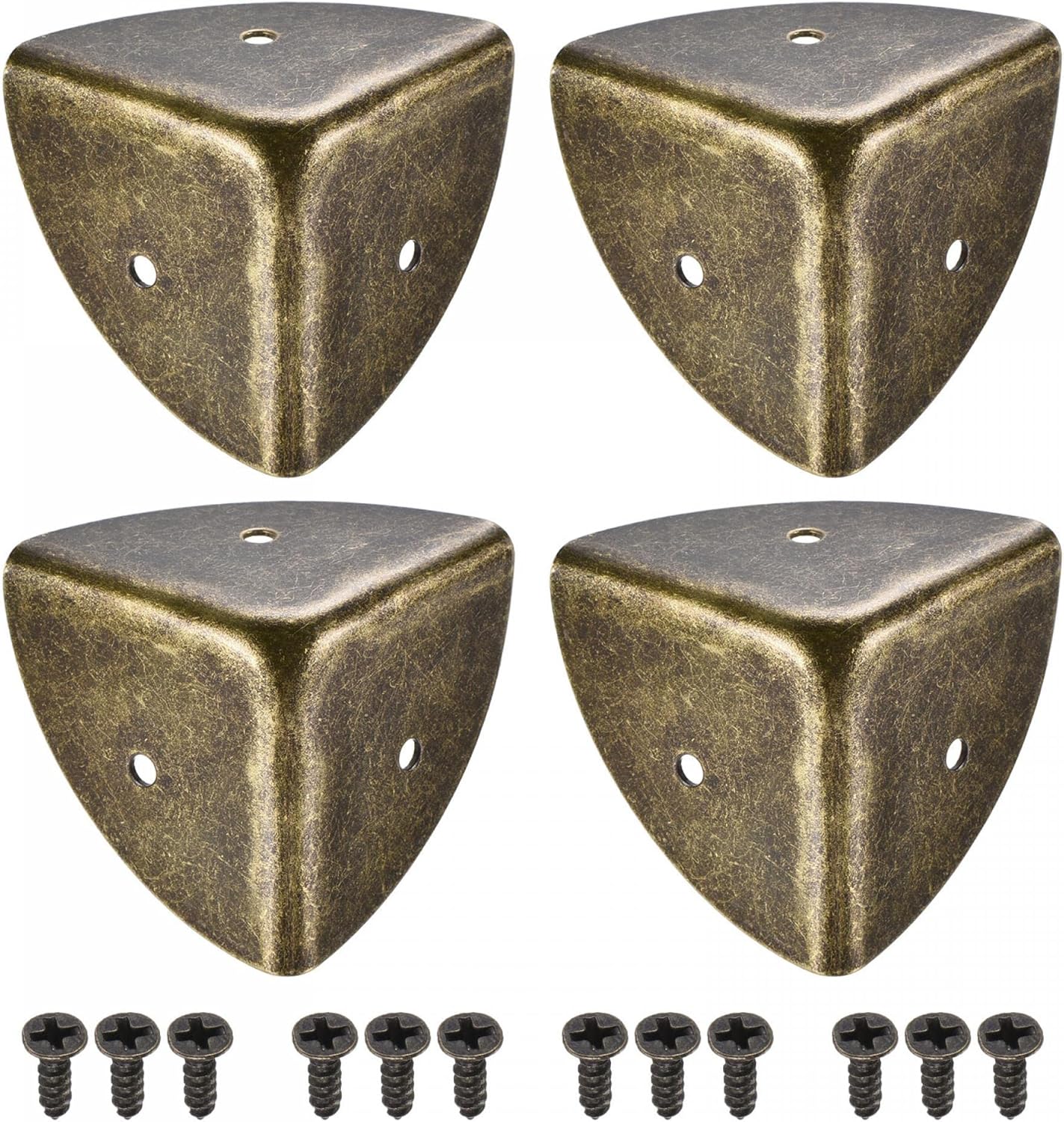 uxcell 40x40x40mm Metal Box Corner Protectors Edge Guard