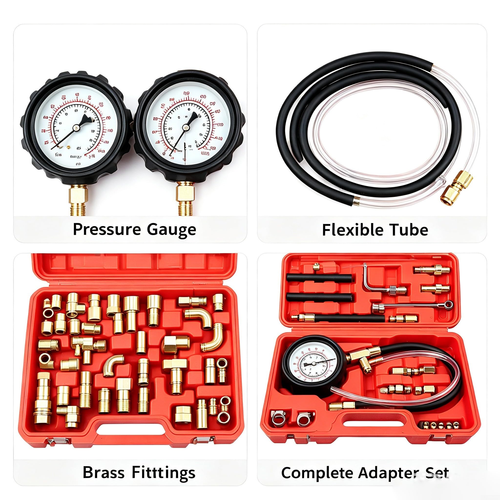 Medidor de Compresión Motor 0-140 PSI Doble Escala