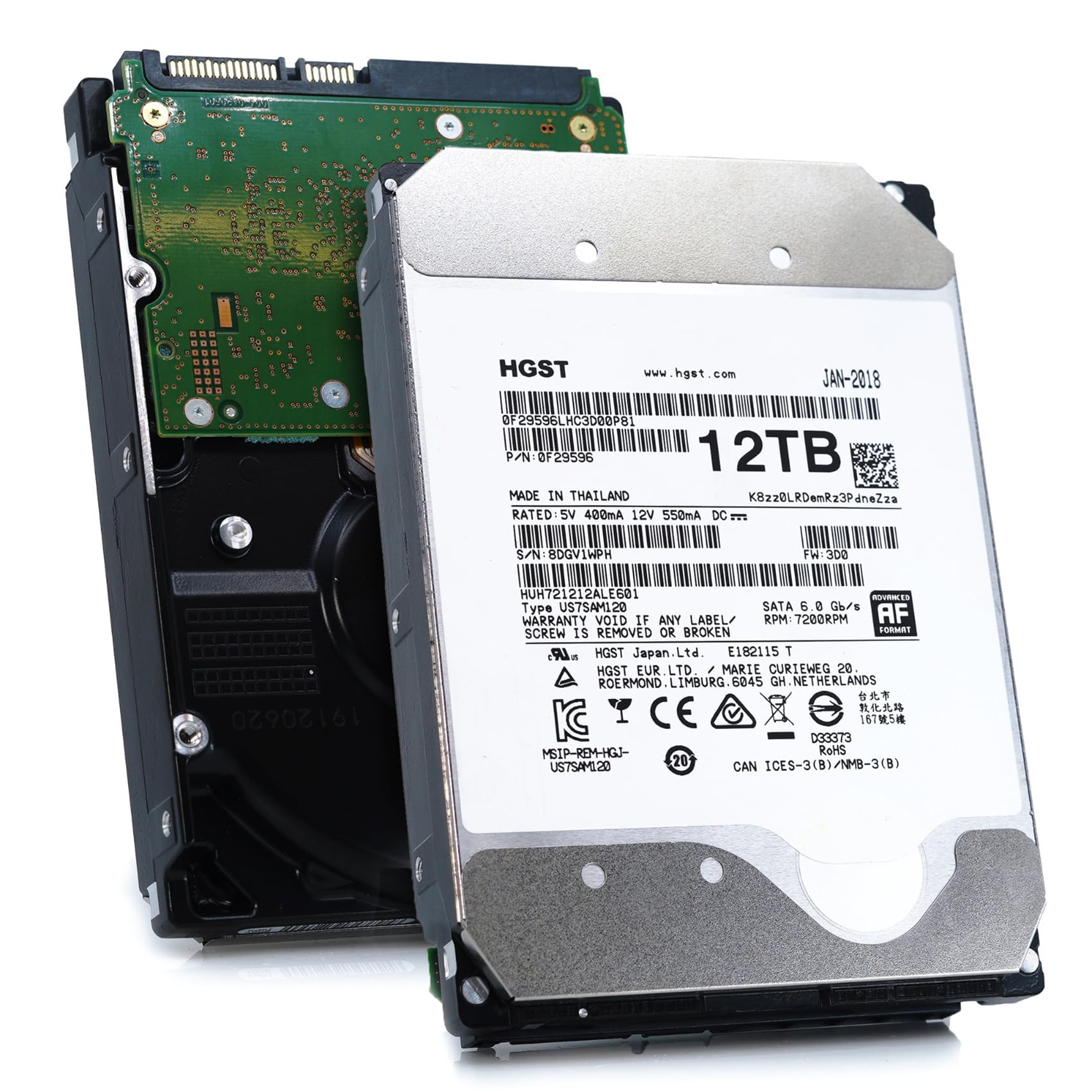 Amazon | HGST 12TB hdd 3.5インチ HGST ハードディスク 外付け7200rpm  