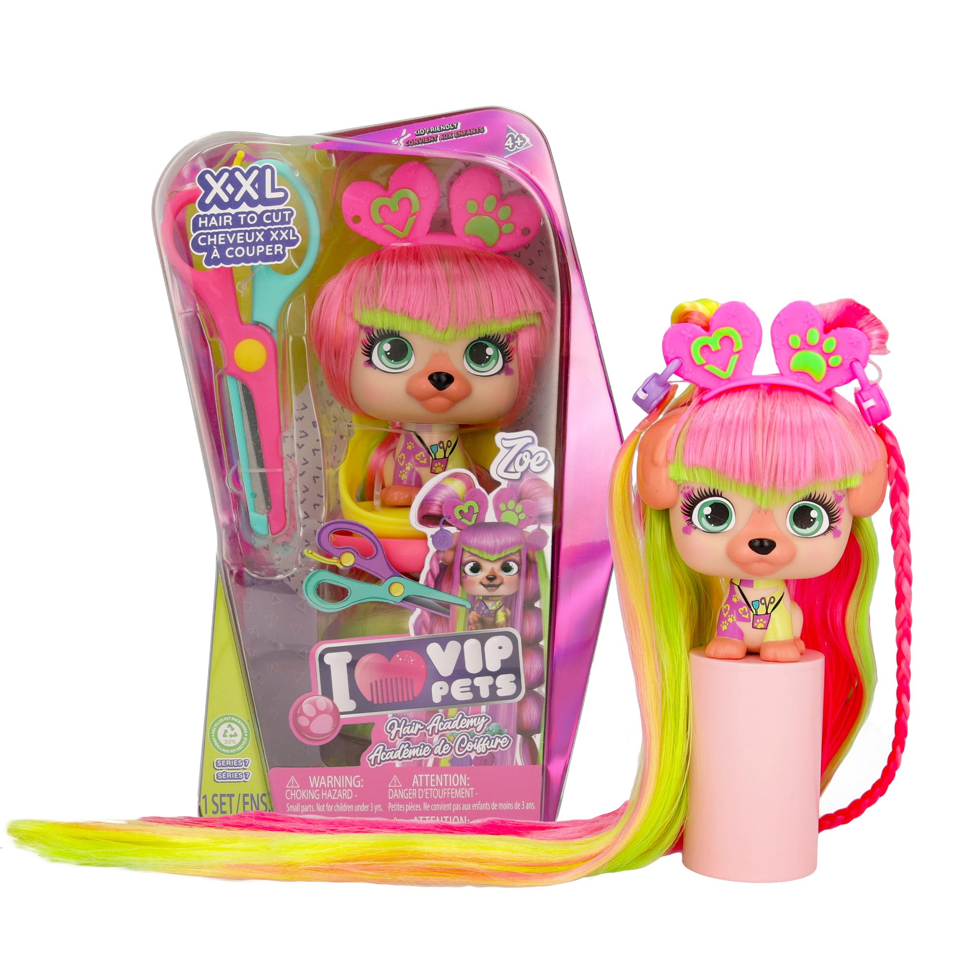 VIP PETS Hair Academy Zoe, Collectibles Dog Doll with XXL Hair for