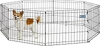 Vista 23 de Hogares para mascotas de Midwest, corral de ejercicio de metal plegable / corral para mascotas, 8 paneles cada uno