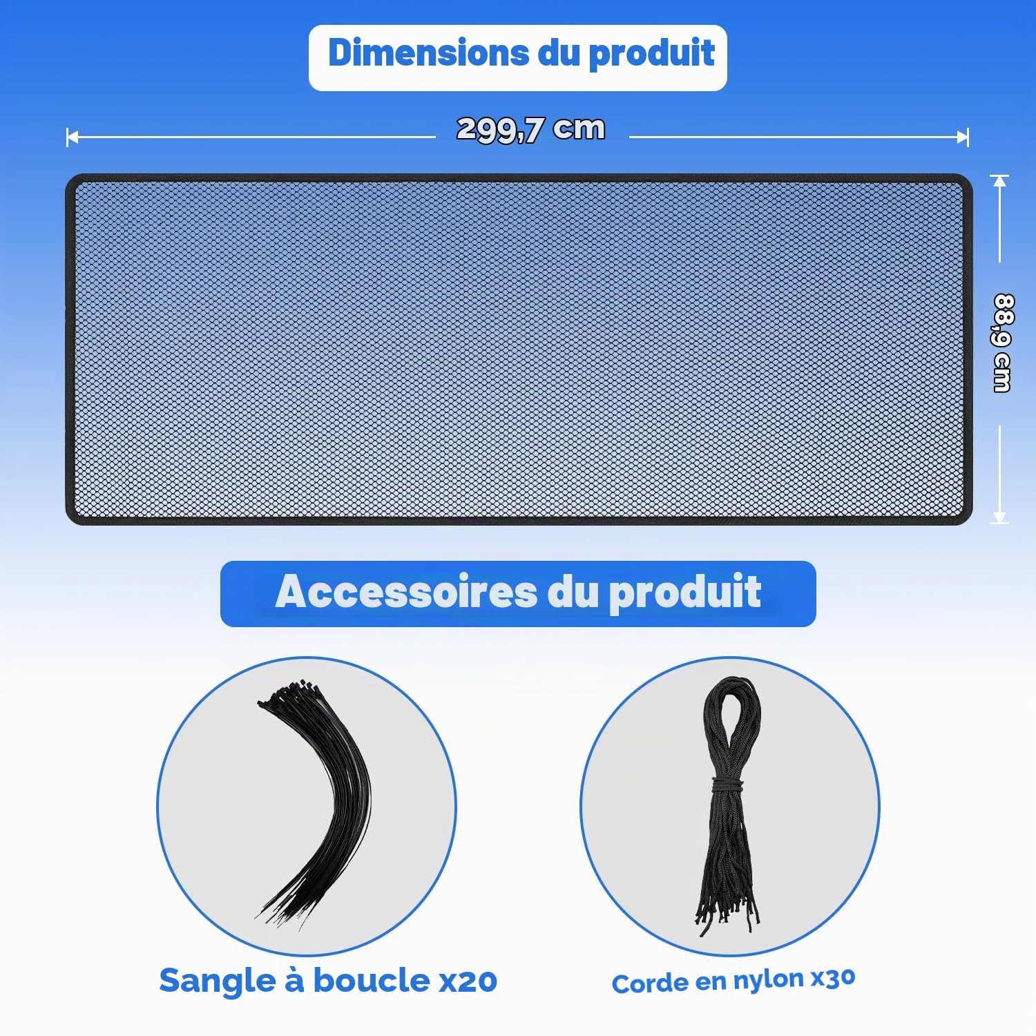 Filet de Sécurité Enfant, Grillage Escalier Sécurité Bébé, Filet de Protection Balustrade Rideau de Protection pour Escalier et Balcon pour Enfant Chat (Noir, S(300 * 90cm))