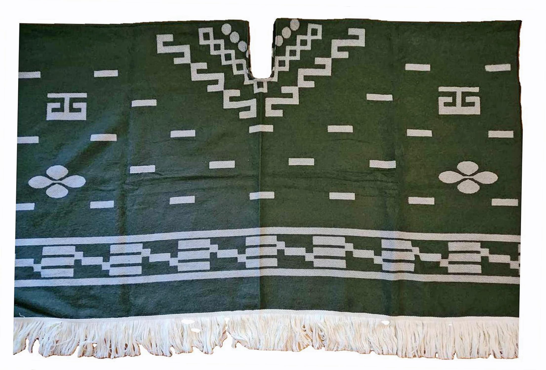 StraightLineClint Eastwood Style Spaghetti Western Cowboy Olive Green Poncho Movie Prop - Great Gift