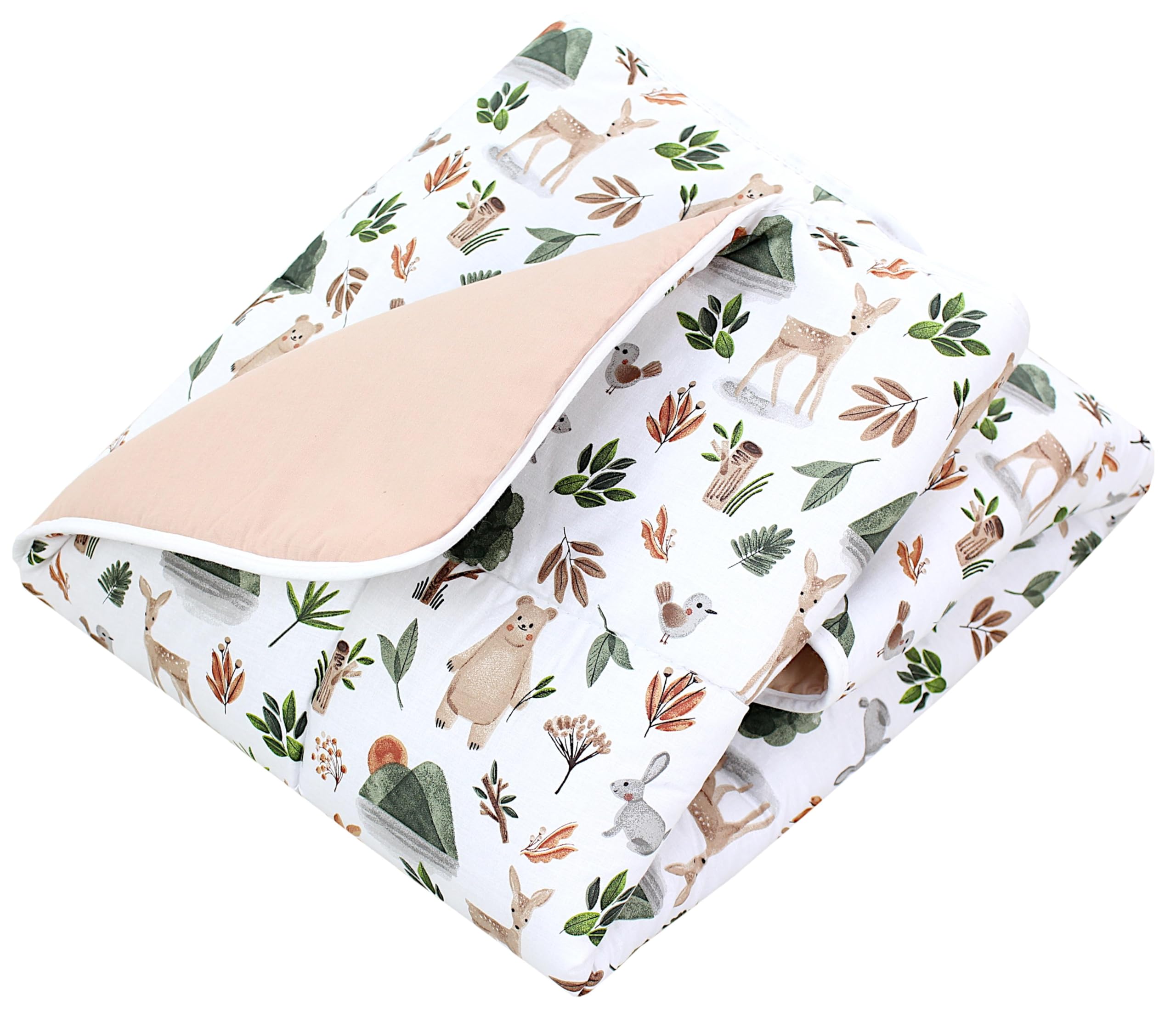 TupTam Baby Play Mat Manta para Niños Pequeños 120 x 120 cm Manta de Juego Grande para Niños Acolchada XXL, Zoo Verde — view 24