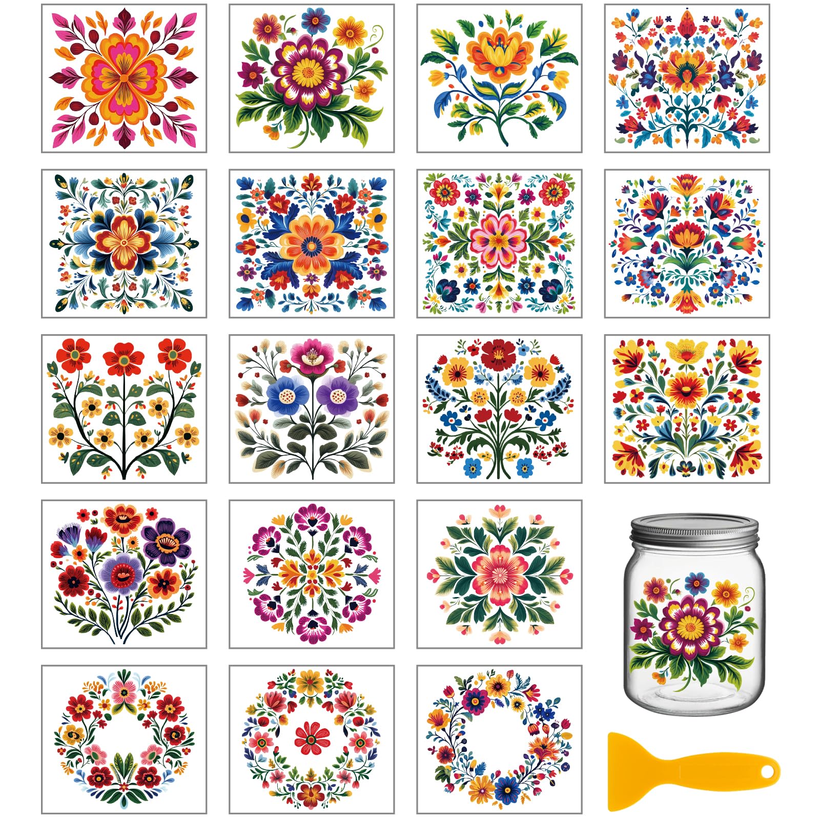 Lot De 18 Autocollants De Transfert à Frotter - Motifs Femmes à La Mode, Nœuds, 10x9 Cm, Pour Décorer Verres, Bouteilles, Céramique, Bois (style DTF UV)