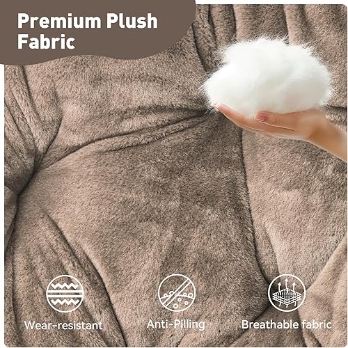 Miniatura 5 de MoNiBloom Silla redonda plegable de piel sintética para dormitorio, sala de estar, jardín, patio, marco de metal plegable, grande, cómoda,