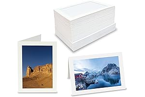 Better Office Products 50 Pack Premium Photo Note Cards 4x6 with Envelopes