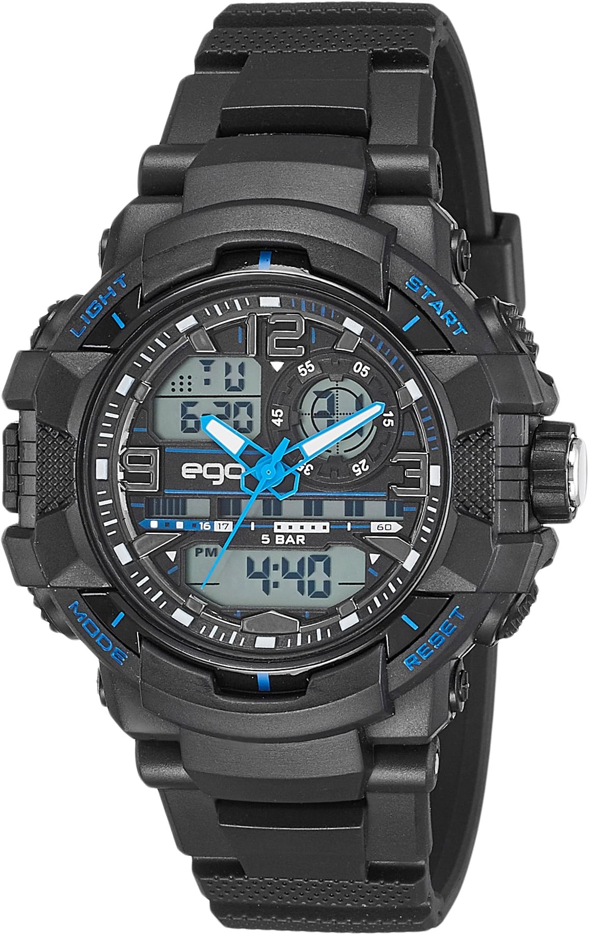Ego by Maxima Analog-Digital Black Dial Men's Watch-E-43760PPAN