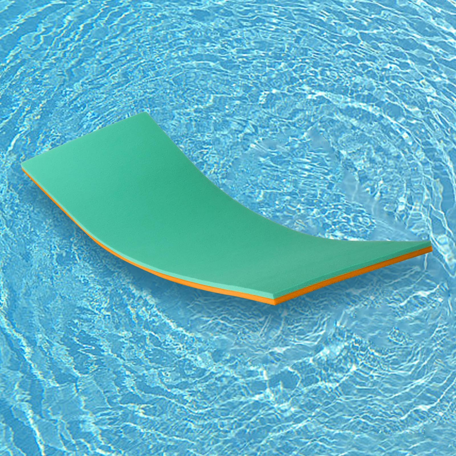 F Fityle Tapis Flottant Piscine en Mousse XPE, Matelas Flottant D’Eau, Tapis d'eau Enroulable, Coussin Lit pour L'extérieur, Rivière, Lac, Plage, Tapis Flottant Piscine pour Enfants et Adultes