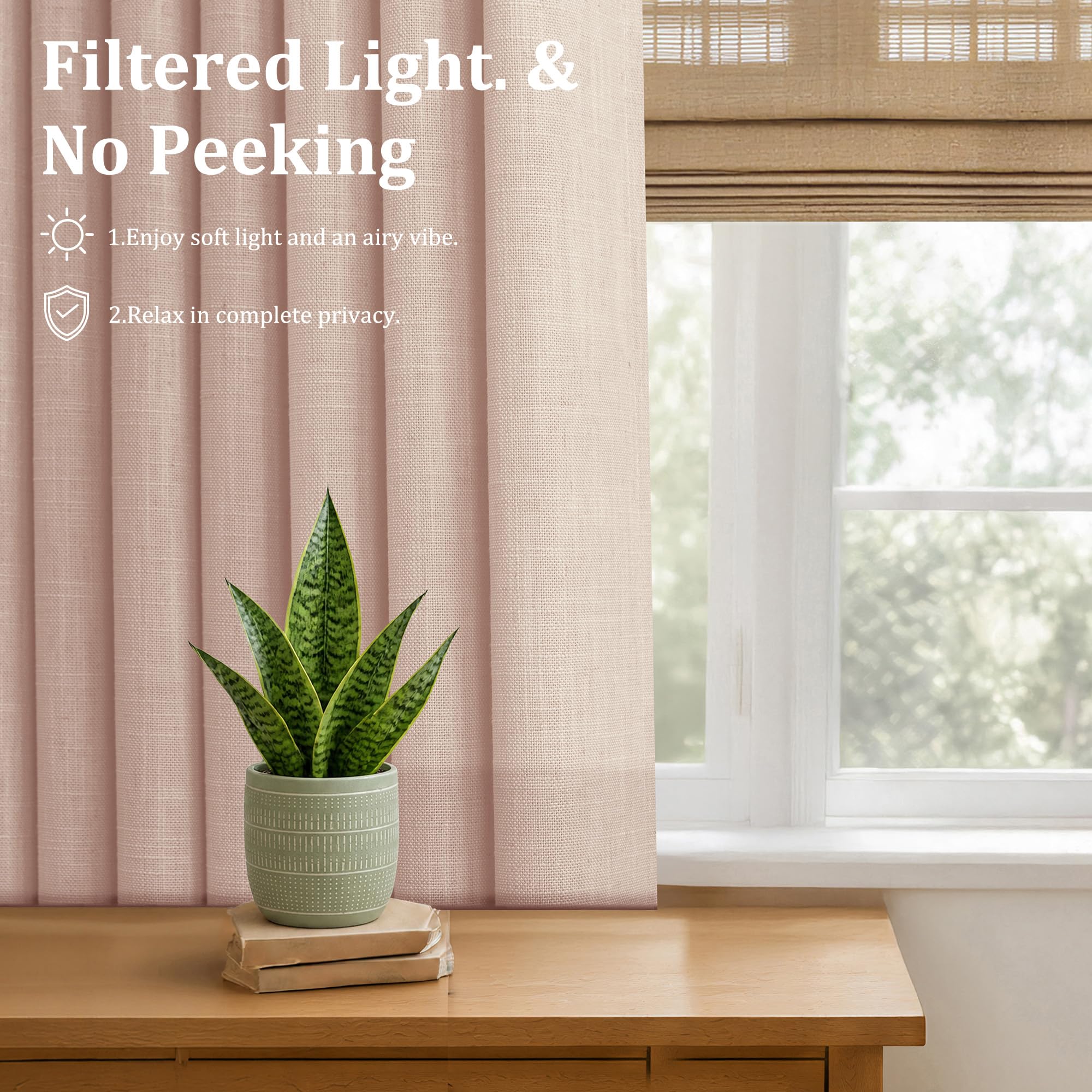Linen Curtains - Pinch Pleat, Light Filtering -31