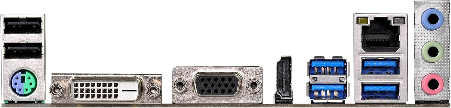 ASRock AB350M-HDV Motherboard Rear I/O Panel