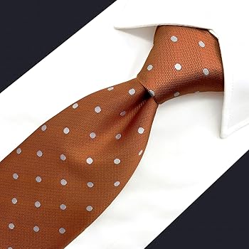 Set Cravatta Uomo Marrone Con Pois Blu E Fazletto - Elegante Per Abiti E Occasioni Speciali - Foto 6