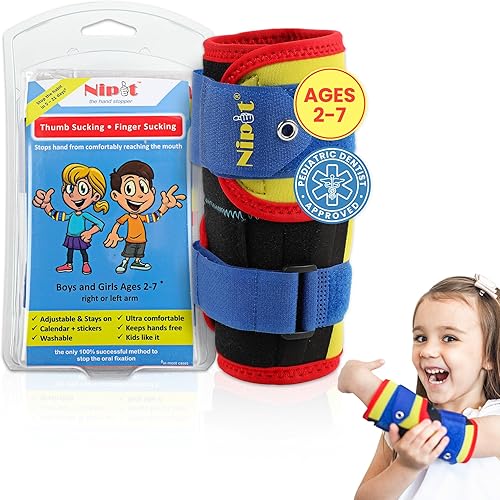 Codillera para protector de pulgar, para dejar de chupar dedo (niños de 2 a 7 años), Paquete de 10, Multicolor