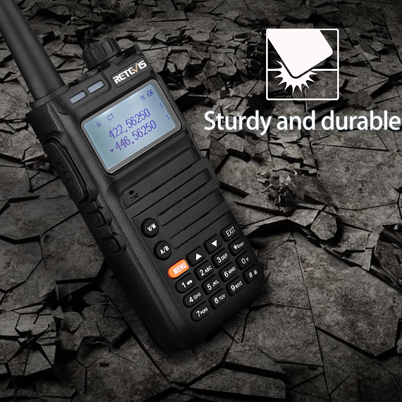 Retevis RA685 Walkie Talkie de Banda Dual, Walkie Talkie Recargable
