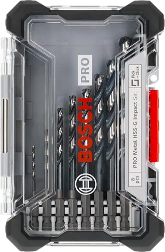 Bosch 8x Coffret de forets hélicoïdaux PRO Metal HSS-G Impact - 2