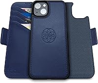 Vista 106 de Dreem Fibonacci - Funda tipo cartera para iPhone 14 Plus Funda desmontable de piel vegana 2 en 1 con soporte integrado, soporte para tarjetas