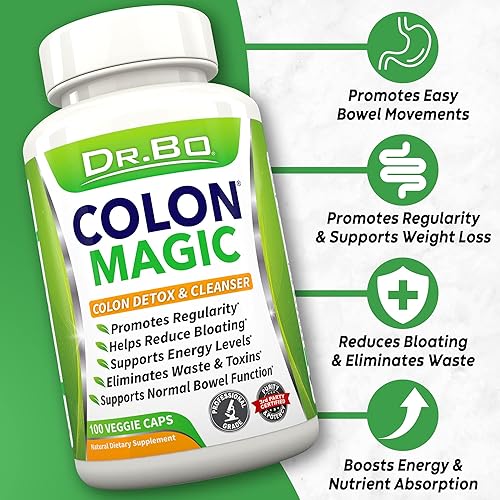 Vista 9 de Fórmula de desintoxicación de limpieza de colon – píldoras limpiadoras intestinales naturales para hinchazón intestinal y limpieza digestiva rápida