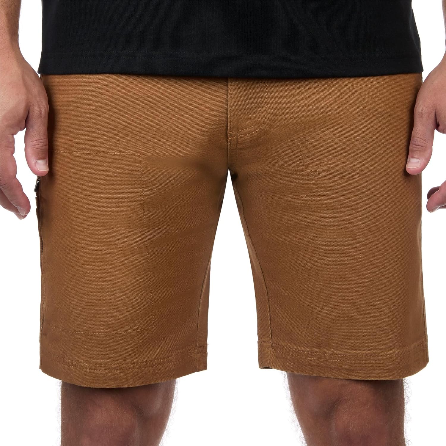 The American Outdoorsman Men's Stretch Canvas Work Shorts with Flex Waistband & 6 Pockets - Tear-Resistant Work Shorts