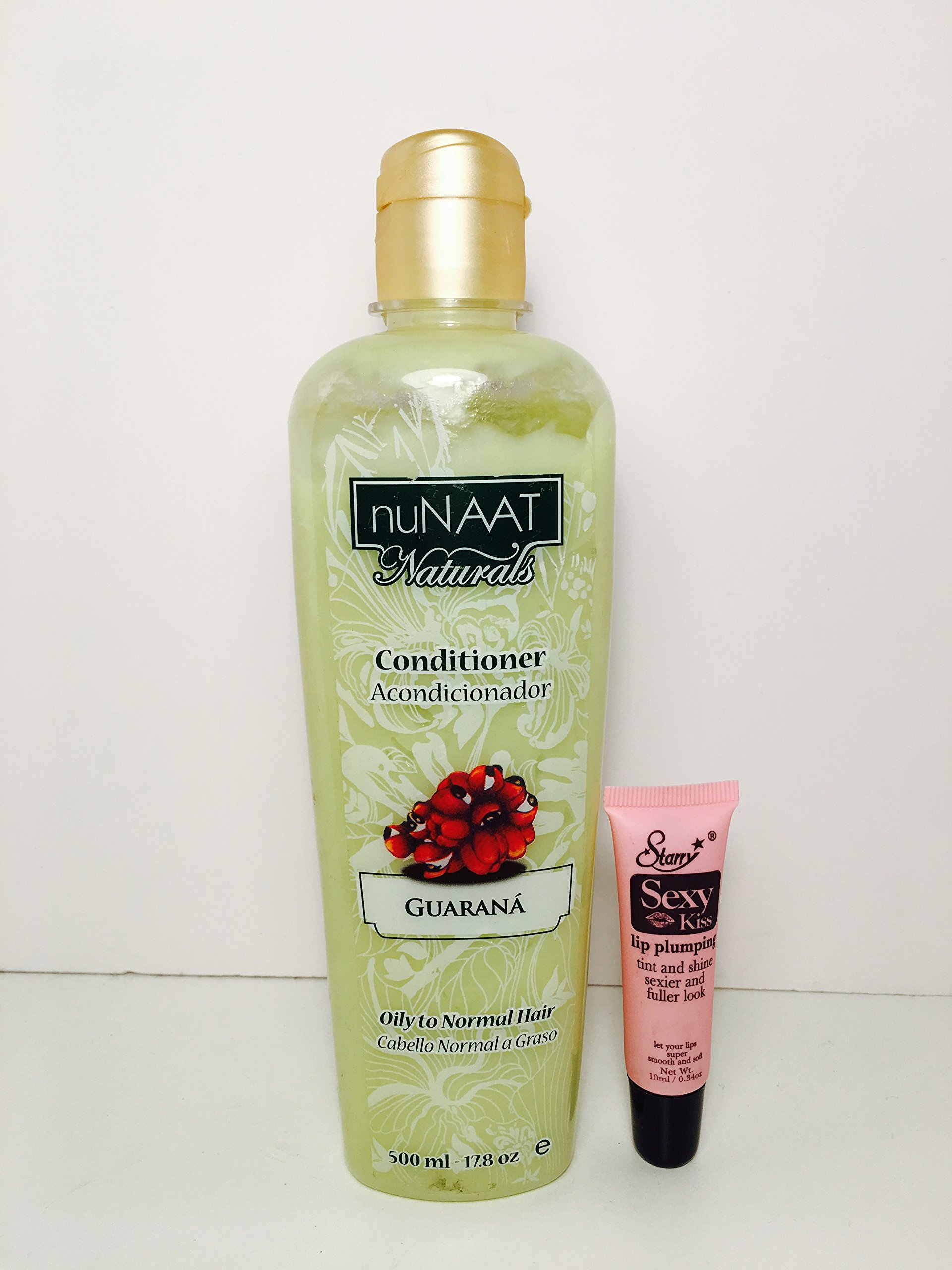 Nunaat Naturals Conditioner Guarana Oily to Normal Hair 17.8 Oz"Free Starry Lipgloss 10 Ml"