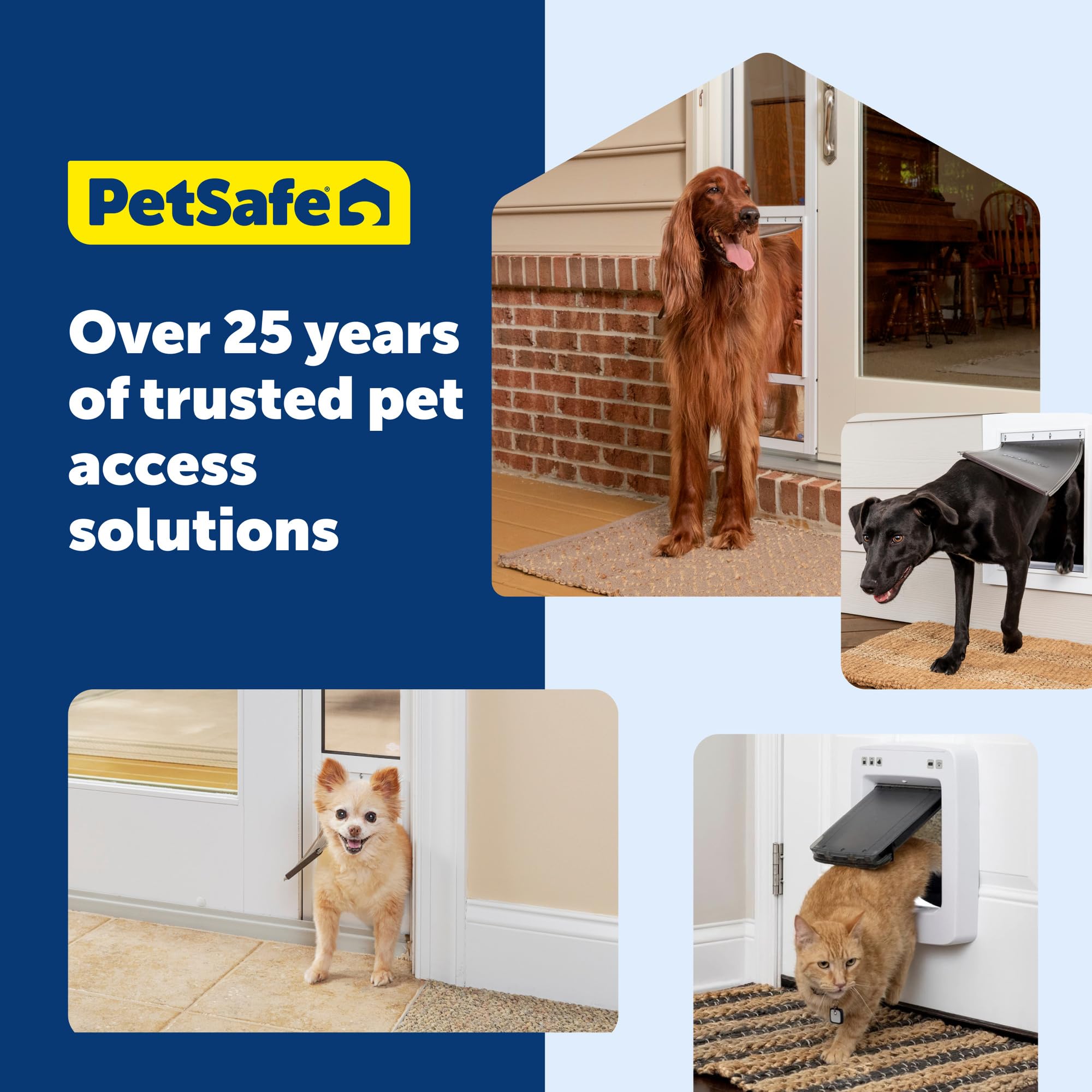 PetSafe electrónico smartdoor, automático Puerta de Perro y Gato, Collar Activado con smartkey, pequeño o Grande