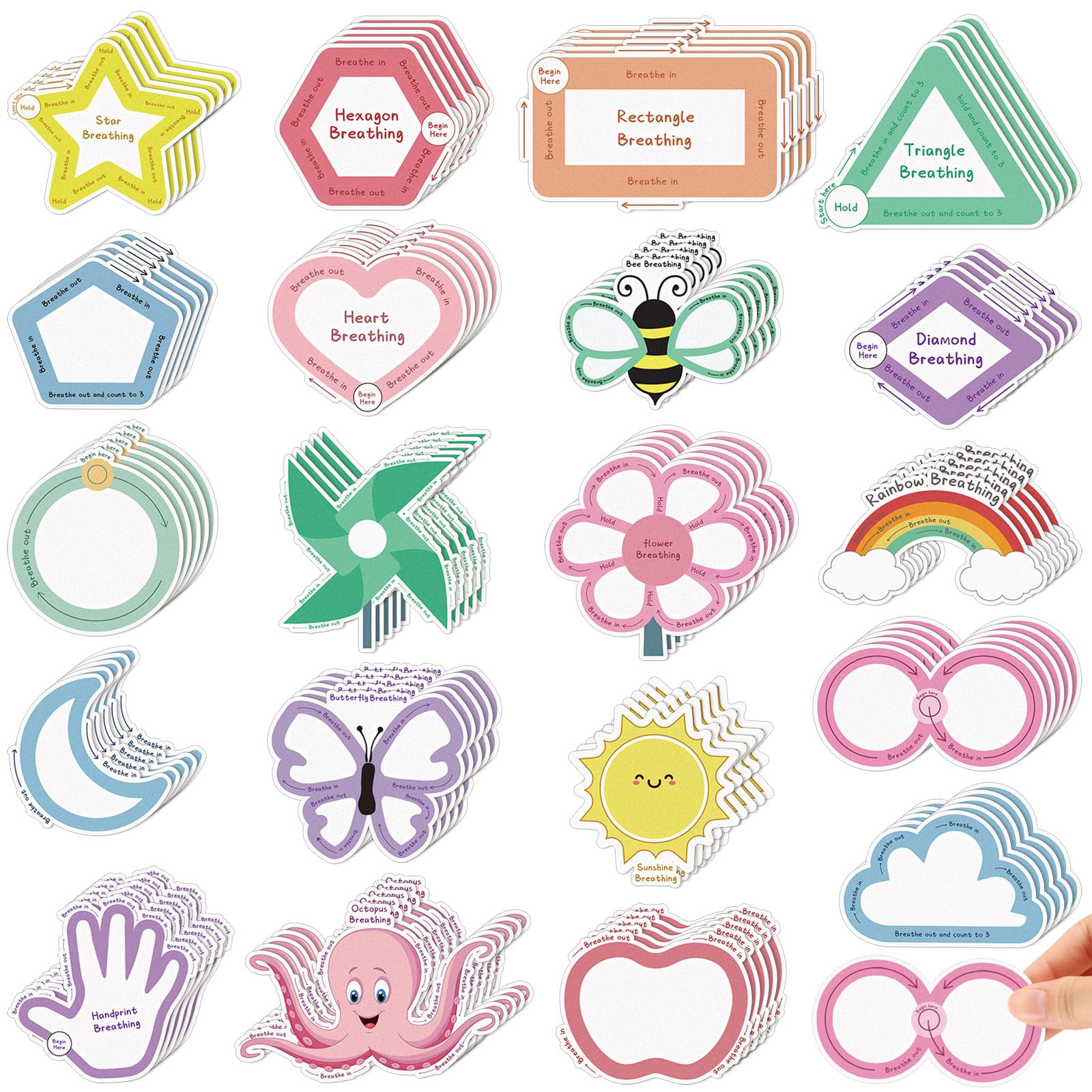 Texture Fidget Sticker Snapklik.com : Crtiin 100 Pcs Sensory Strips Anxiety Calm Mindfulness ...