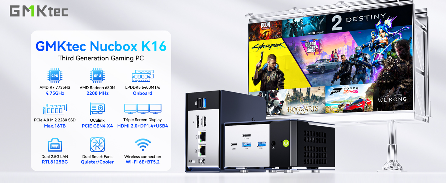 Amazon.com: GMKtec AI Mini PC Gaming Desktop Computer Intel Core