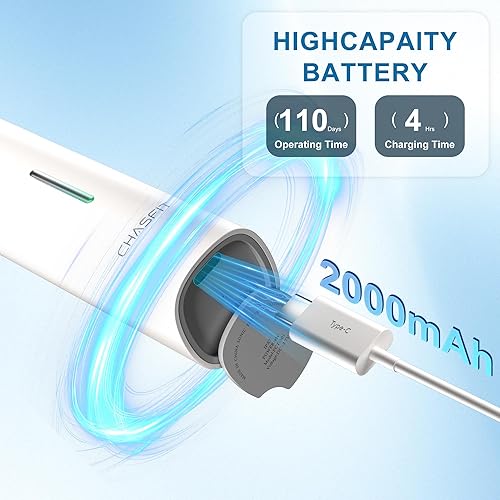 Miniatura 6 de Cepillo de dientes eléctrico oscilación y vibración de ondas Cepillo dental sónico para adultos, técnica de cepillado BASS, cepillos de dientes